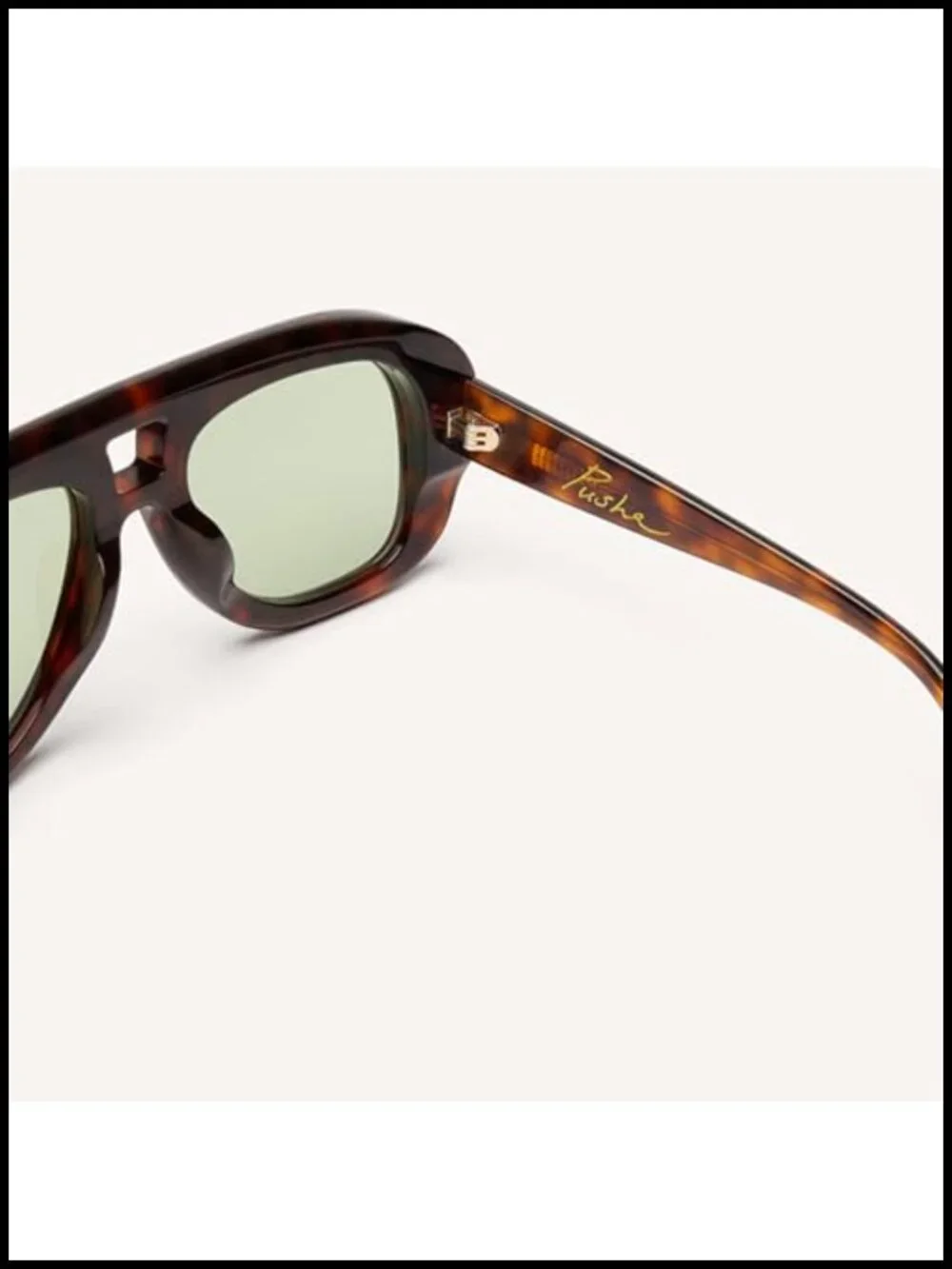 Chunky Oversized Aviator Sunglasses Acetate CR39 UVA/UVB Protection